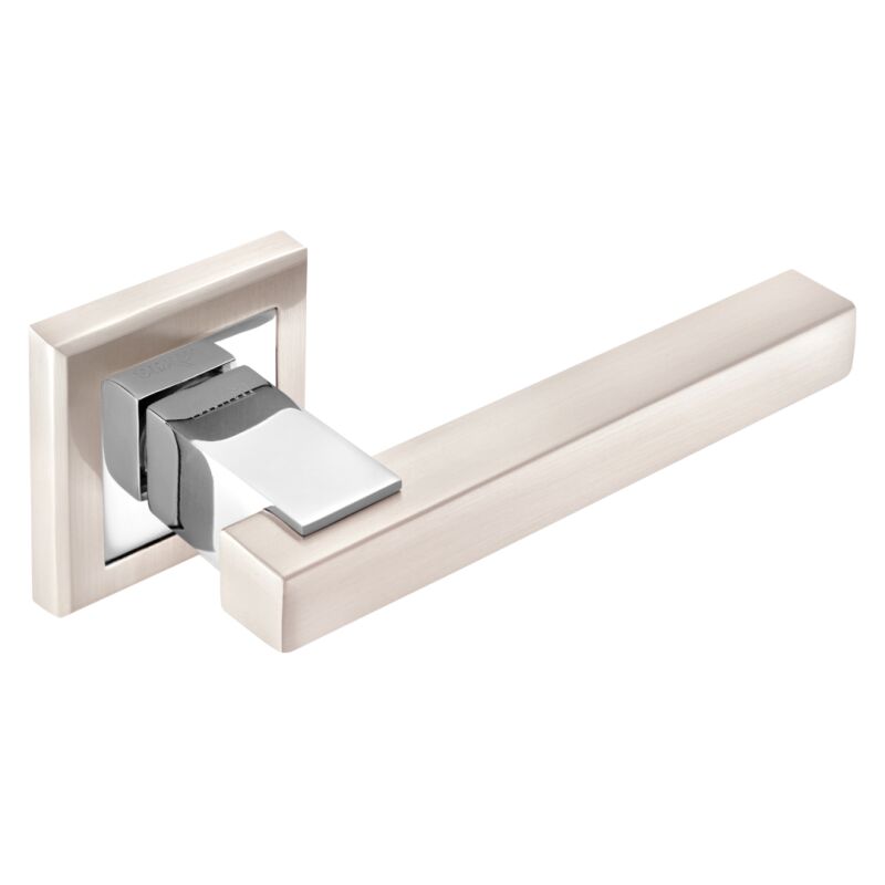 Ручки дверные MVM Loft Z-1290 SN/CP матовый никель/хром