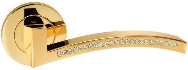 Ручки для входных дверей Oro&Oro AZORE 105СR-16E золото/ Swarovski