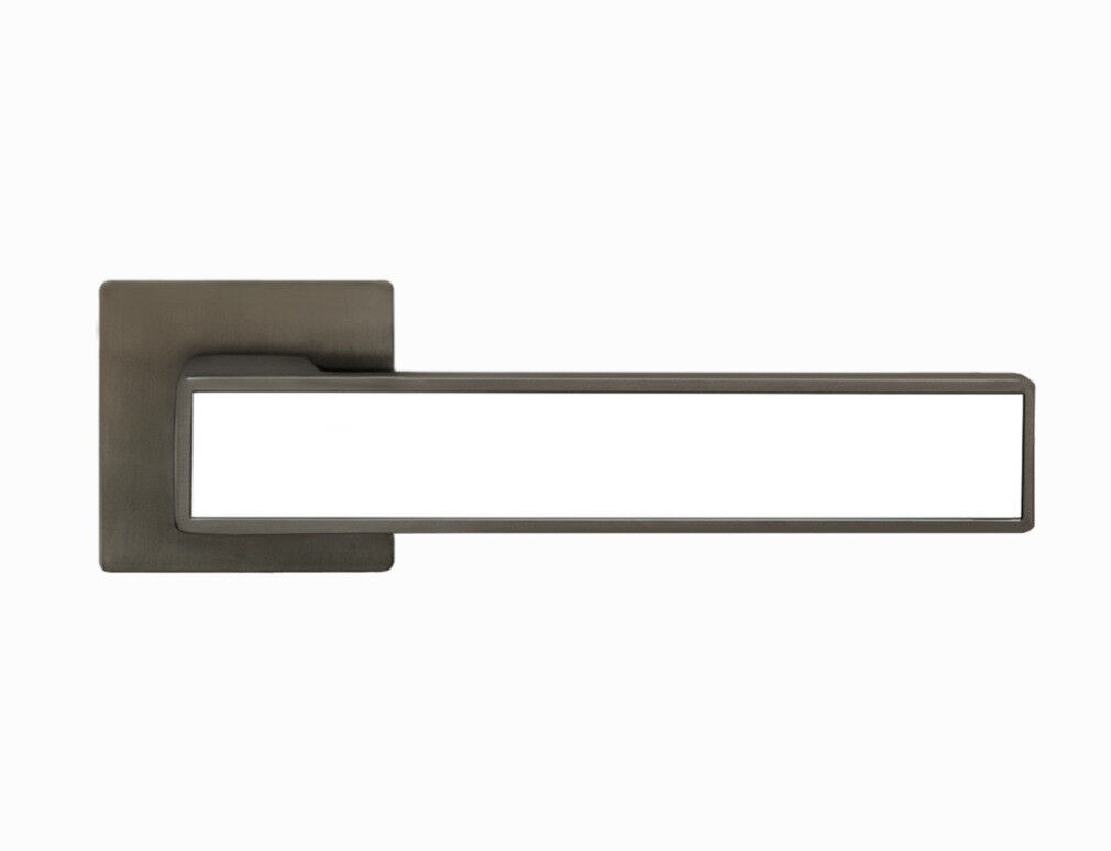 Ручки на межкомнатные двери MVM/ LINDE A-2015/E20 MA+White матовый антрацит/белая вставка