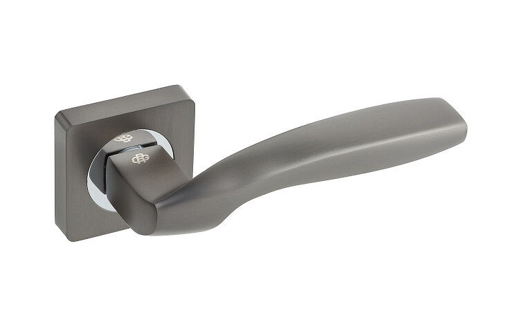 Ручки дверные Gavroche GERMANIUM A1 MBN/CP графит/хром (для межкомнатных дверей)