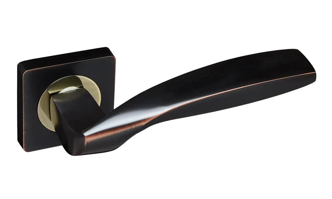 Ручки дверные Gavroche GERMANIUM A1 ORB/PB черный с патиной/золото (для межкомнатных дверей)