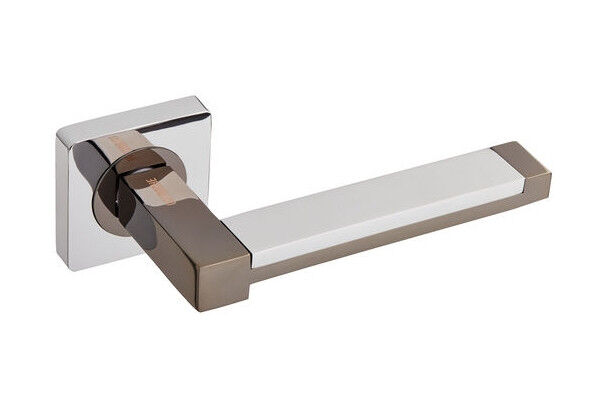 Ручки дверные Gavroche PLATINUM Z3 CP/BN хром/чорный никель (для межкомнатных и входных дверей)