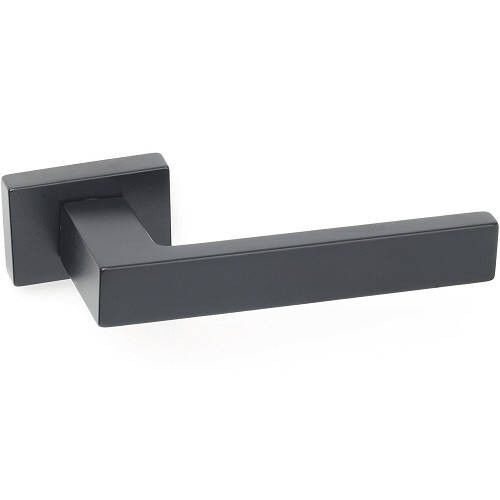 Дверные ручки TUPAI SQUARE 2275RT-153 черный матовый (для входных и межкомнатных дверей)