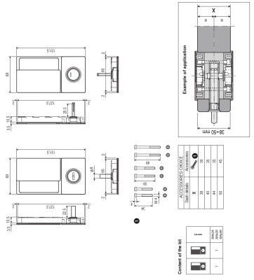 Ручка AGB Wave B300020001 під WC нікель матовий браш