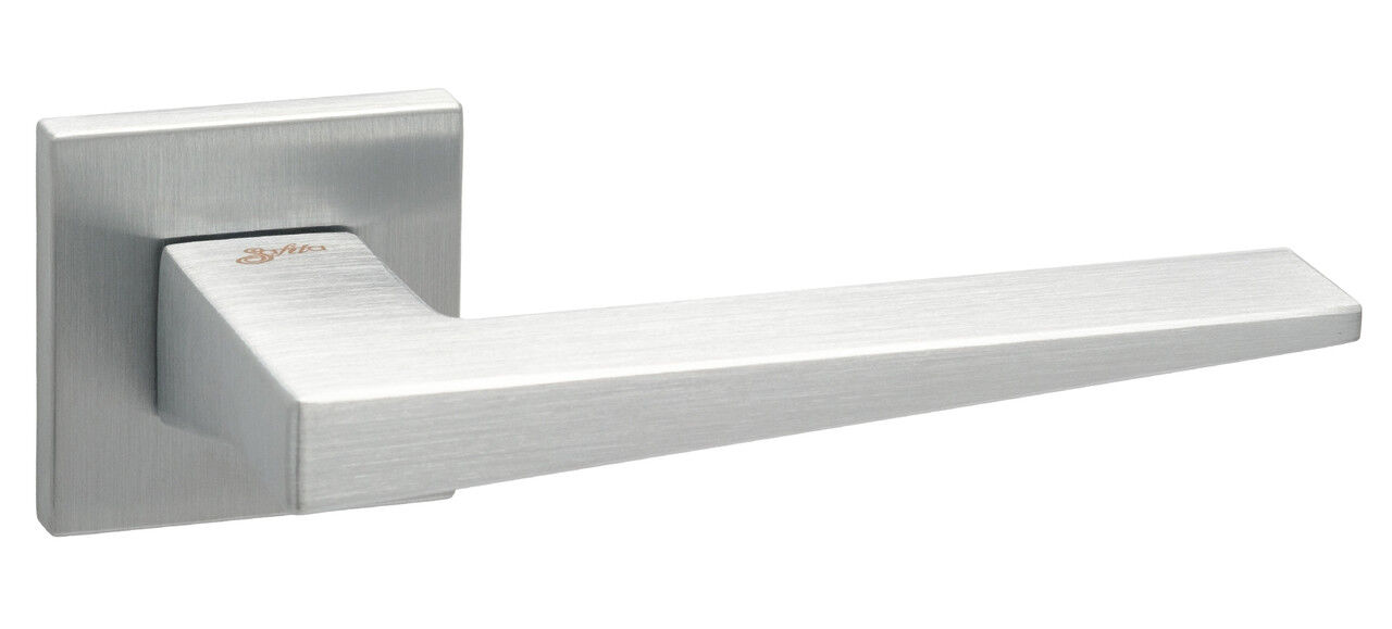 Ручки дверные SAFITA Sharp HS LT SC хром матовый (на межкомнатные и входные двери)