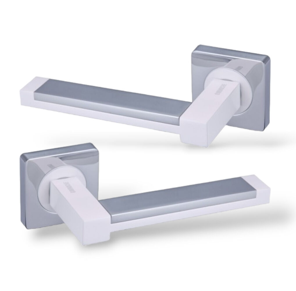 Ручки дверные Gavroche PLATINUM Z3 CP/W хром/белый (для межкомнатных дверей)