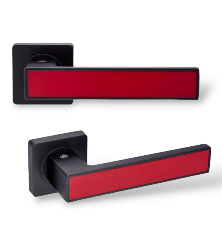Ручки дверные Gavroche MAGNIUM A1 Black/Red черный/красный (для межкомнатных дверей)