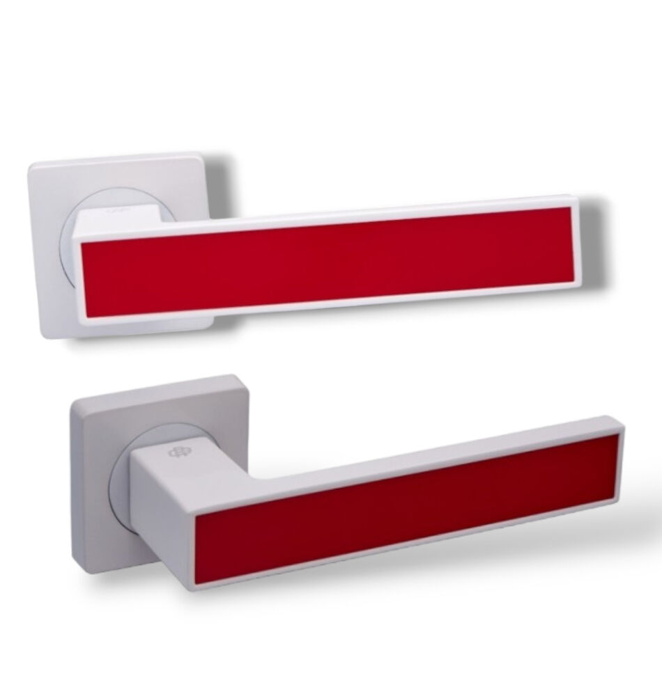 Ручки дверные Gavroche MAGNIUM A1 White/Red белый/красный (для межкомнатных дверей)