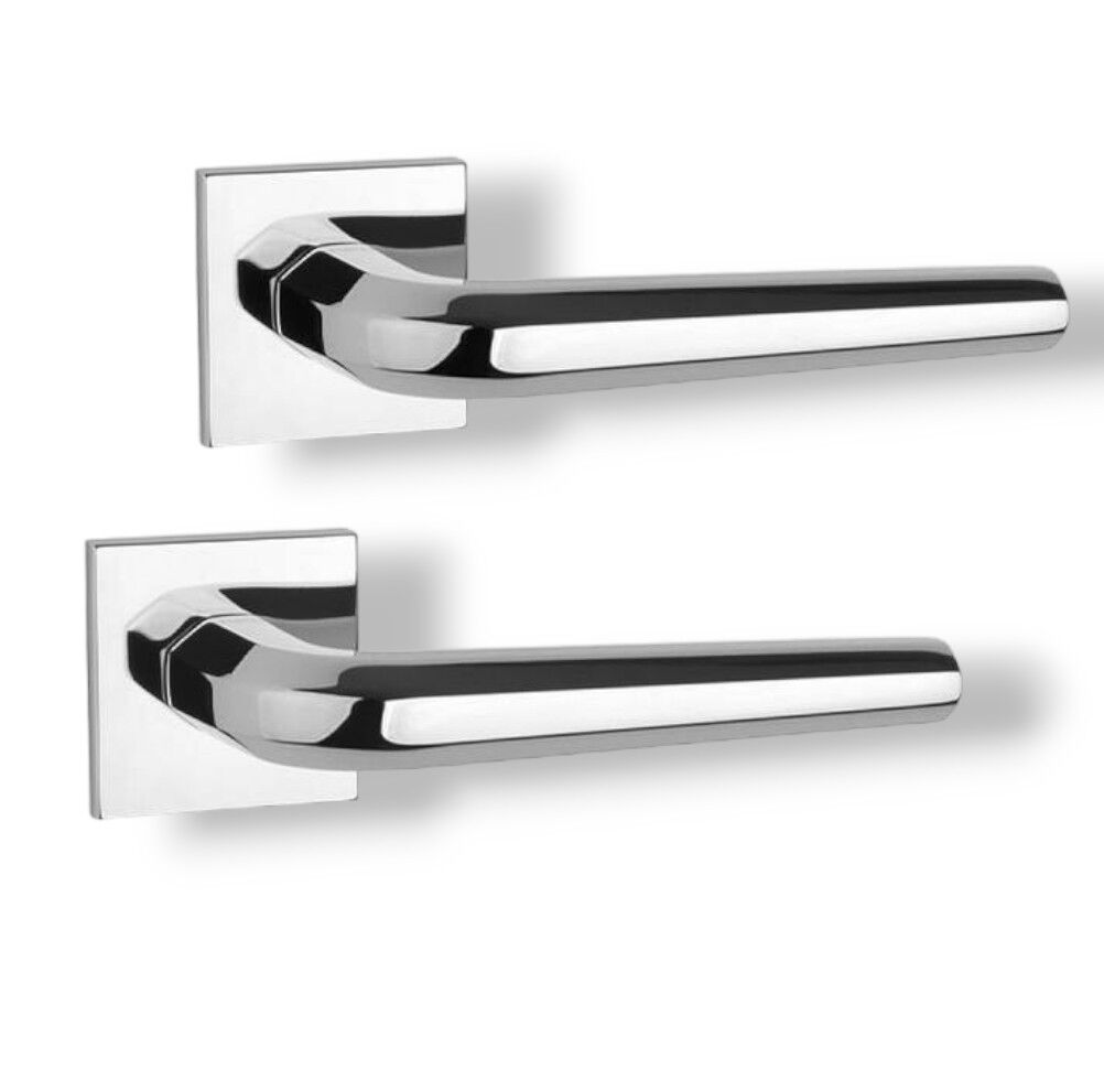Дверные ручки TUPAI 4160Q 5S-03 хром полированный (для входных и межкомнатных дверей)