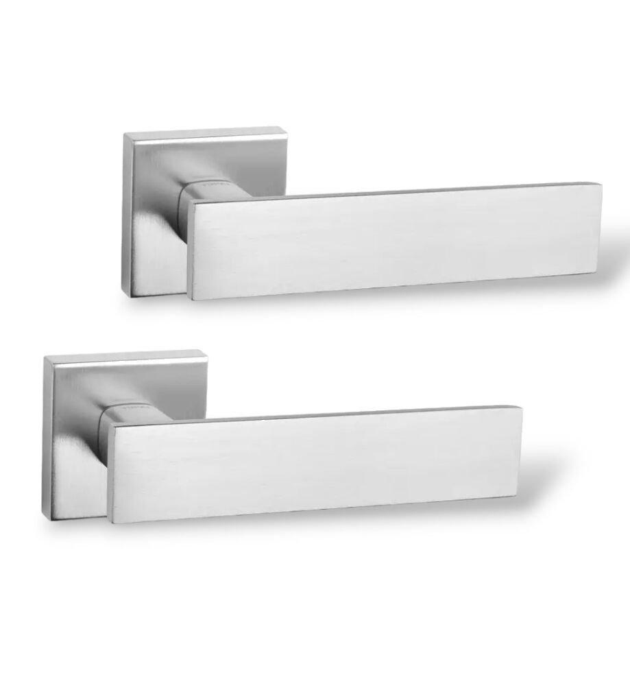 Дверные ручки TUPAI LINA 2 2730Q-96 хром матовый (для входных и межкомнатных дверей)
