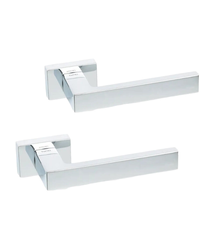 Дверные ручки TUPAI SQUARE 2275RT-03 хром полированный (для входных и межкомнатных дверей)