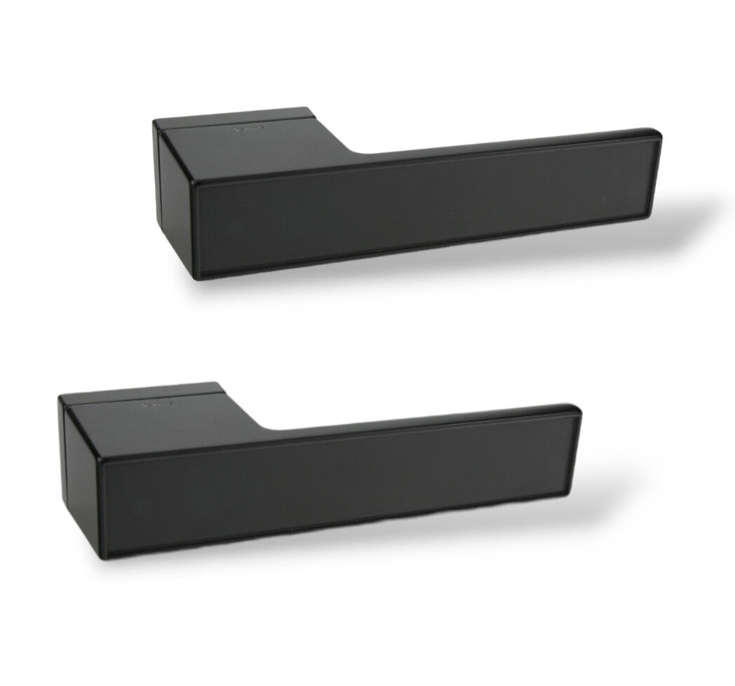 Ручки дверные на розетке FORME Icon 302 N52 черный матовый (под вставку)