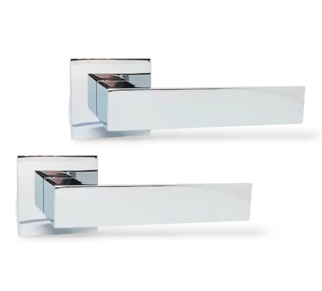 Ручки дверные GENRICH R77.210 CP хром (для межкомнатных/входных дверей)