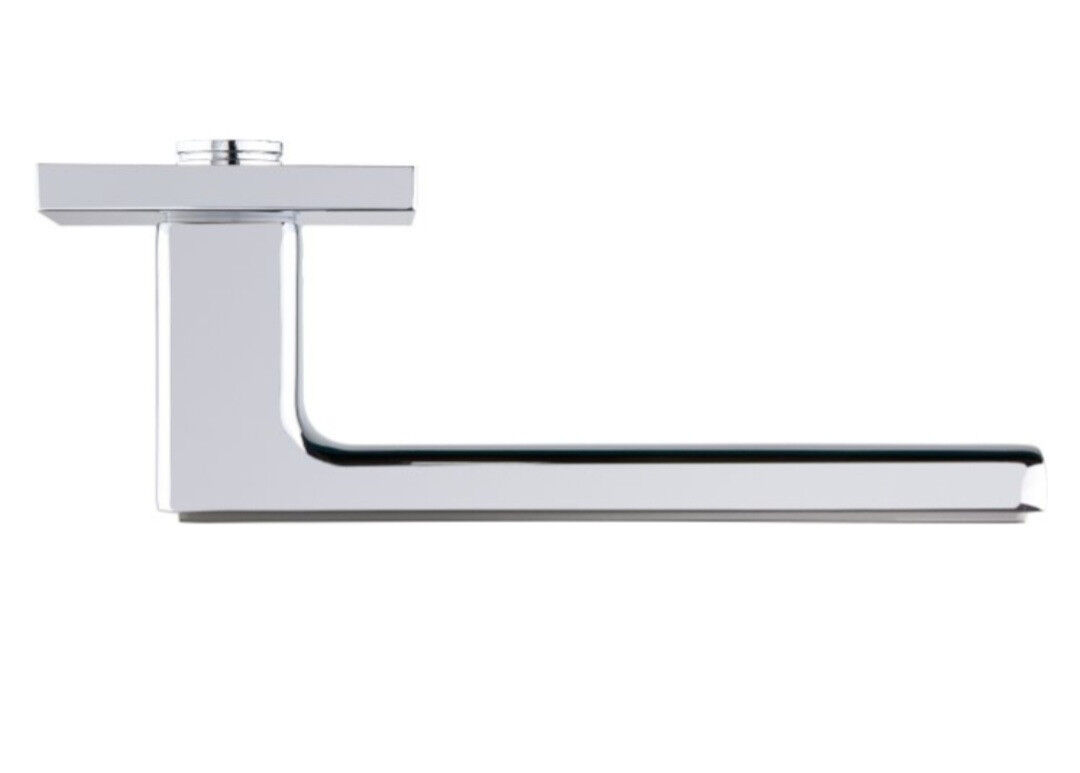 Ручки дверные GENRICH R77.225 CP/MSN хром/ никель вставка (для межкомнатных/входных дверей)