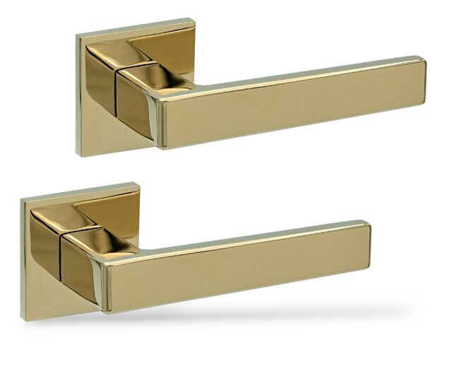 Дверные ручки Gavroche Nikel Z25 Gold PVD золото (для межкомнатных и входных дверей)