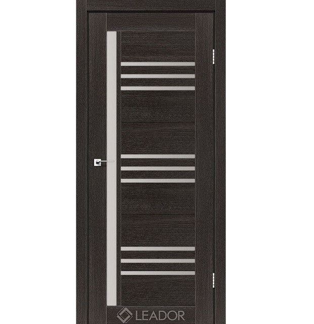 Двері міжкімнатні Леадор/ Leador Compania - Дуб саксонський (зі склом сатин)