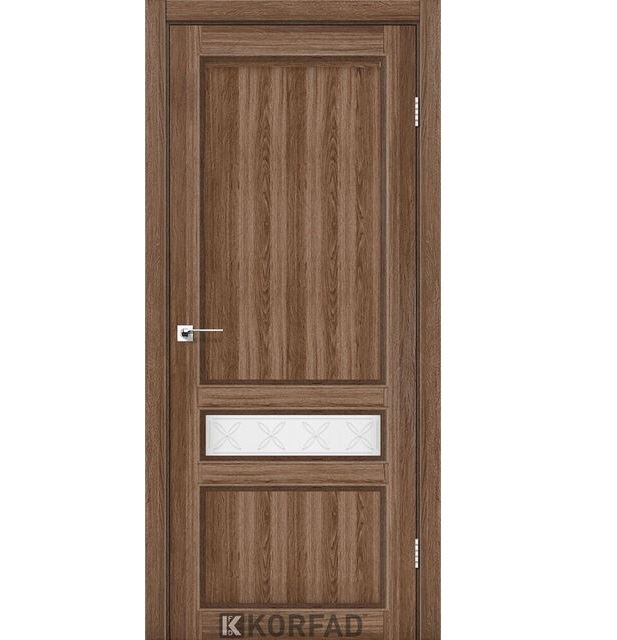 Двері міжкімнатні Korfad CL-07 Дуб грей (скло з малюнком М1/М2)