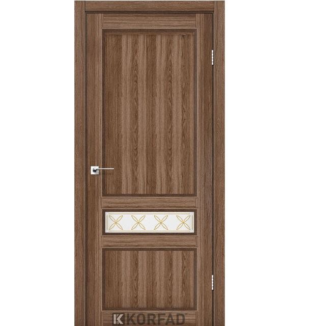 Двері міжкімнатні Korfad CL-07 Дуб грей (скло з малюнком М1/М2)