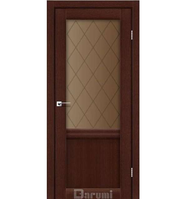 Межкомнатные двери Даруми/ Darumi Galant GL-01 Венге панга (со стеклом бронза)
