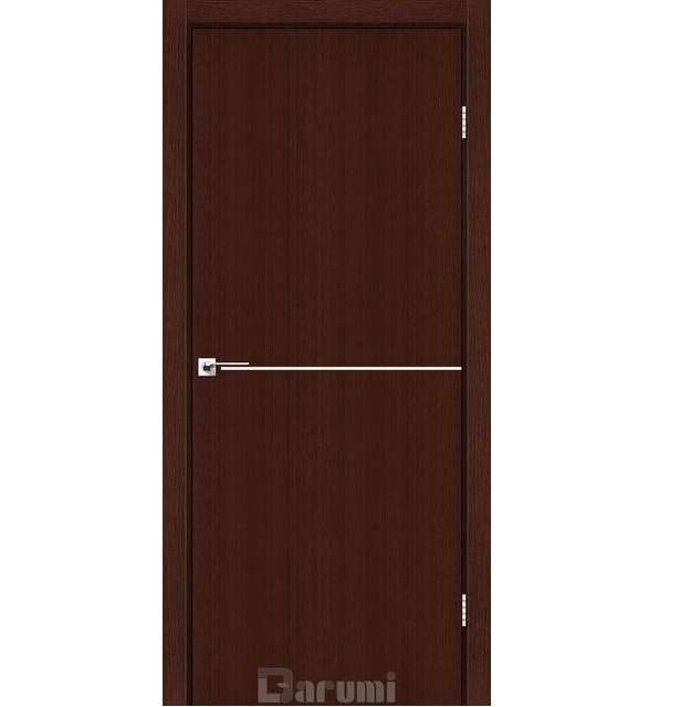 Міжкімнатні двері Дарумі/ Darumi Plato PTL-03 Венге панга глухі з молдингом