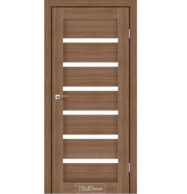 Двері міжкімнатні Стільдорс/ StilDoors Florida - Італійський горіх (зі склом сатин)