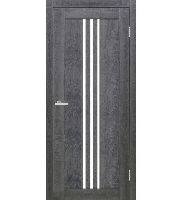 Двері міжкімнатні Doors Smart C049 Дуб магма (зі склом сатин)