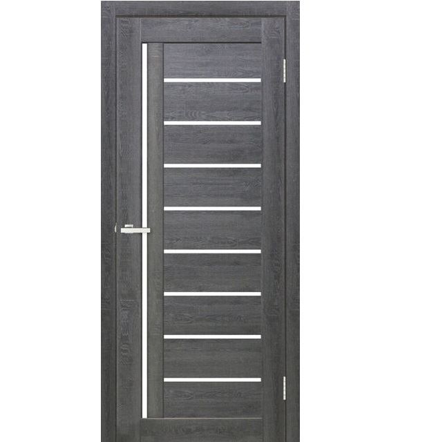 Двері міжкімнатні Doors Smart C067 Дуб магма (зі склом сатин)