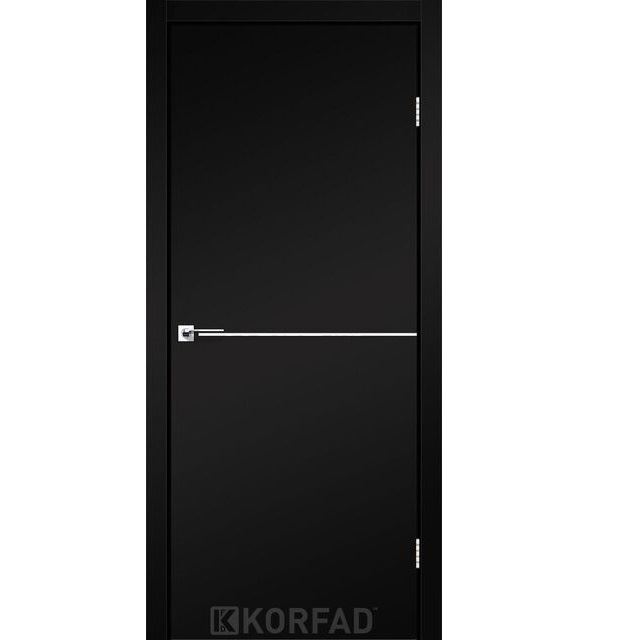 Двері міжкімнатні Корфад/ KORFAD DLP-01 чорний Super PET