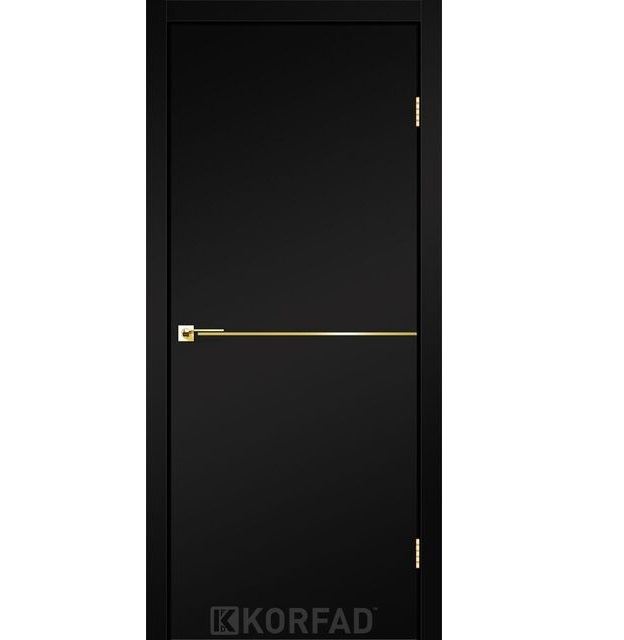 Двері міжкімнатні Корфад/ KORFAD DLP-01 чорний Super PET