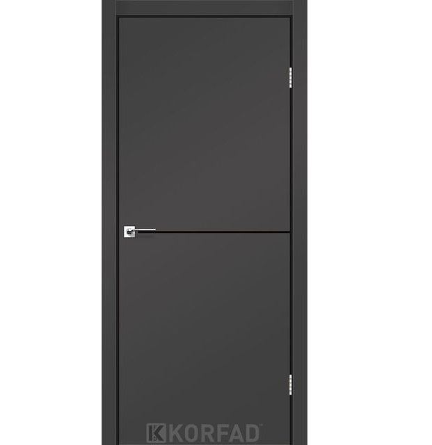 Двері міжкімнатні Корфад/ KORFAD DLP-01 антрацит Super PET