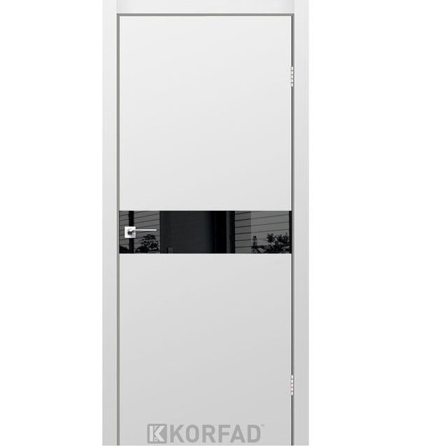 Двері міжкімнатні Корфад/ KORFAD GLP-01 сірий Super PET BLK