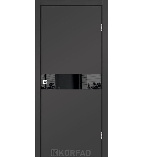 Двері міжкімнатні Корфад/ KORFAD GLP-01 антрацит Super PET BLK