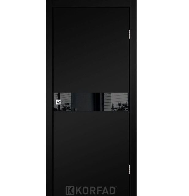 Двері міжкімнатні Корфад/ KORFAD GLP-01 чорний Super PET BLK