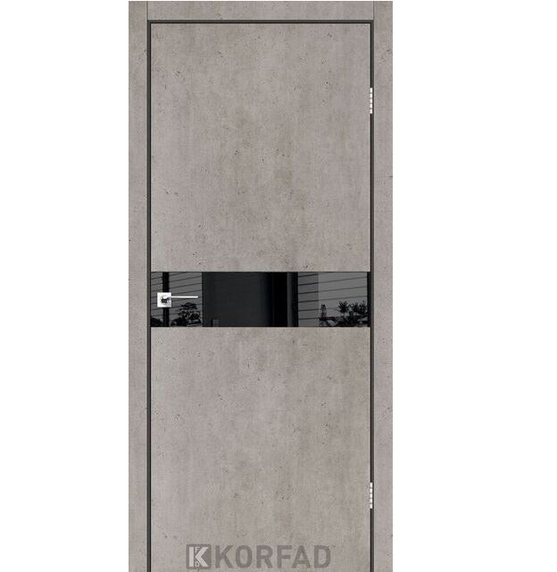 Двері міжкімнатні Корфад/ KORFAD GLP-01 Лайт бетон BLK