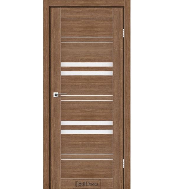 Двері міжкімнатні Стільдорс/ StilDoors Slovenia - Італійський горіх (зі склом сатин)