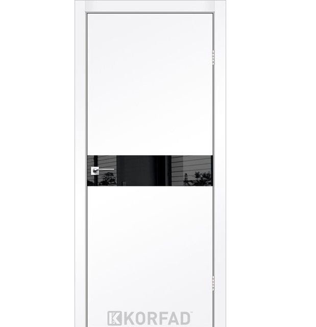 Двері міжкімнатні Корфад/ KORFAD GLP-01 Білий перламутровий BLK