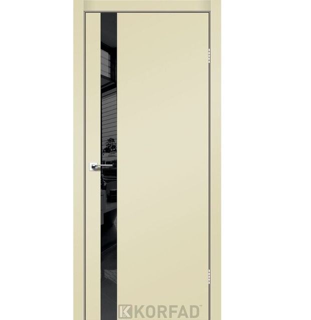 Двері міжкімнатні Корфад/ KORFAD GLP-02 магнолія Super PET BLK