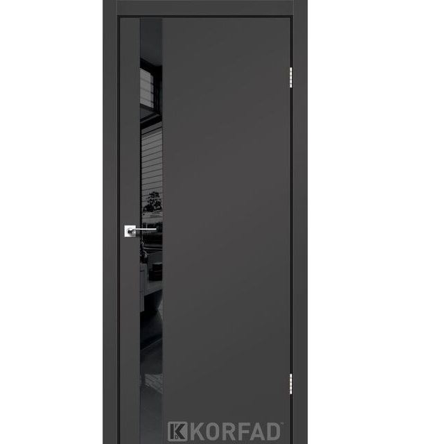 Двері міжкімнатні Корфад/ KORFAD GLP-02 антрацит Super PET BLK