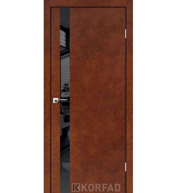 Двері міжкімнатні Корфад/ KORFAD GLP-02 Сталь кортен BLK