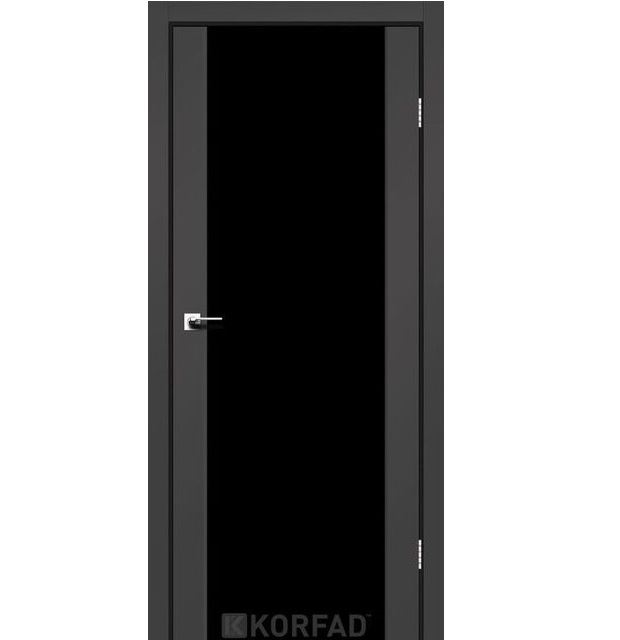 Двері міжкімнатні Корфад/ KORFAD SR-01 антрацит Super PET BLK