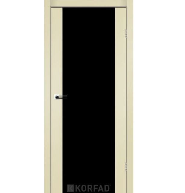 Двері міжкімнатні Корфад/ KORFAD SR-01 магнолія Super PET BLK