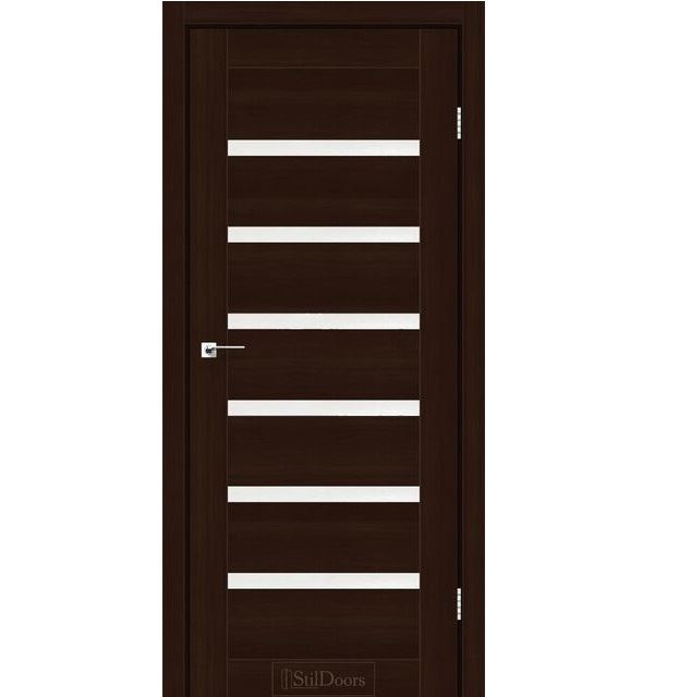 Двері міжкімнатні Стільдорс/ StilDoors Florida - Каштан (зі склом сатин)