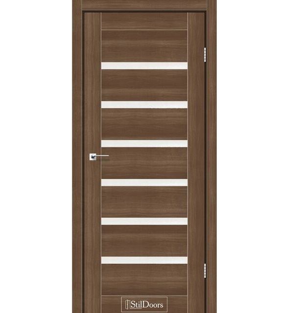 Двери межкомнатные Стильдорс/ StilDoors Florida - Орех золотой (со стеклом сатин)