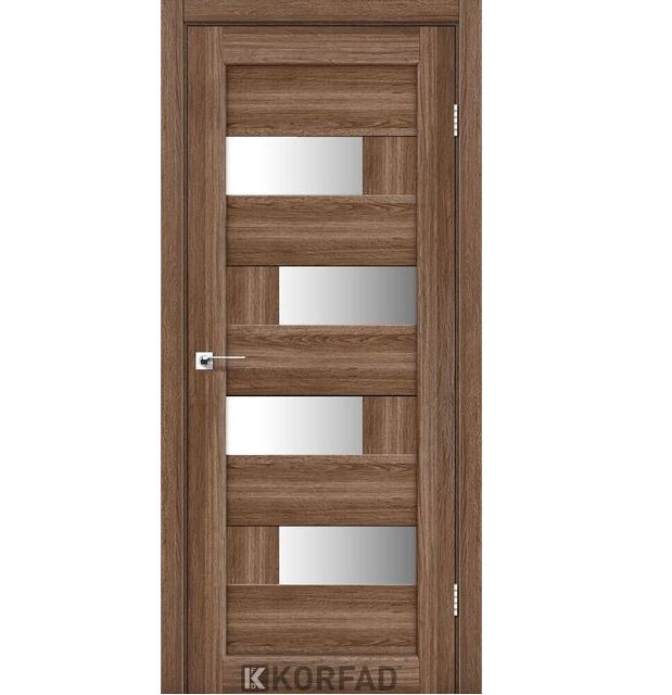 Двері міжкімнатні Корфад/ KORFAD PM-10 Дуб грей (зі склом сатин)