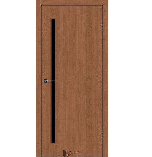 Двери межкомнатные КФД/ KFD LINE Glass-01 Шимо Золотой (с черным стеклом)