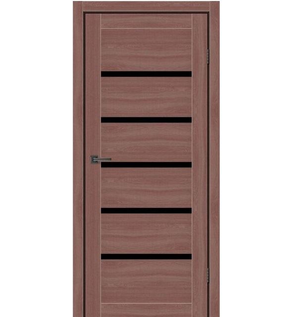 Двери межкомнатные MSDoors Texas Дуб классический (с черным стеклом)