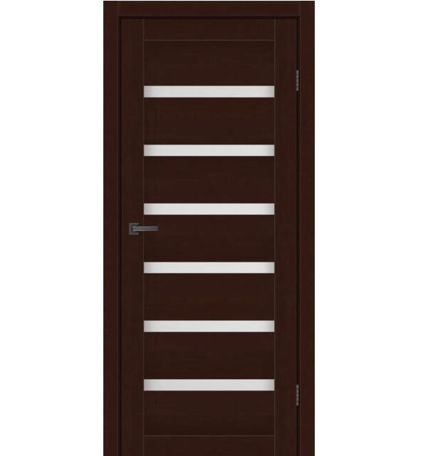 Двері міжкімнатні MSDoors Louisiana Горіх темний (зі склом сатин)