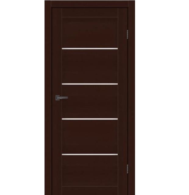 Двері міжкімнатні MSDoors Montana Горіх темний (зі склом сатин)