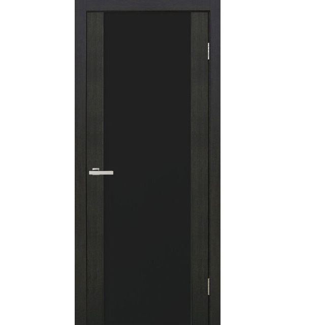 Двери межкомнатные Омис Cortex Gloss дуб Wenge триплекс черный