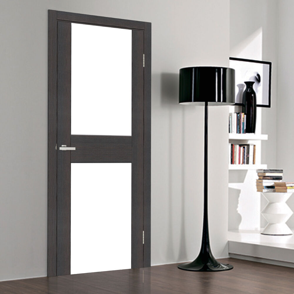 Двери межкомнатные Омис Cortex Gloss 03 дуб Wenge триплекс молочный